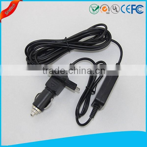 dc converter 24v to 5V converter step down cable with cigarette lighter for GPS navigation accessories