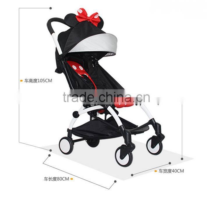 The new design of Mickey Mouse baby stroller,Cute baby umbrella vehicle