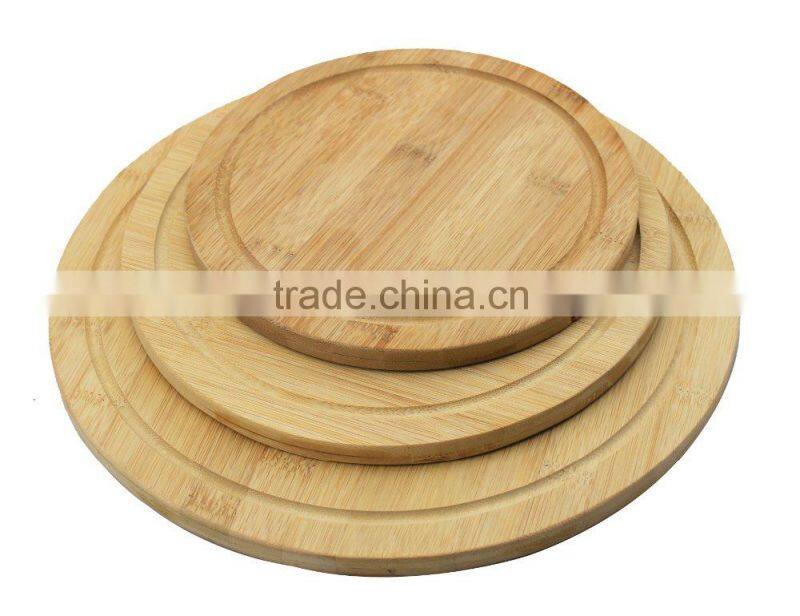 3pc bamboo cutting board set round cutting board, rect cutting board