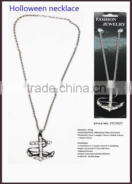 76's Chain Pendant Cross Necklace With Retail Packing