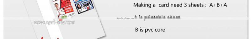 Non-lamination pvc sheet for plastic id pvc card