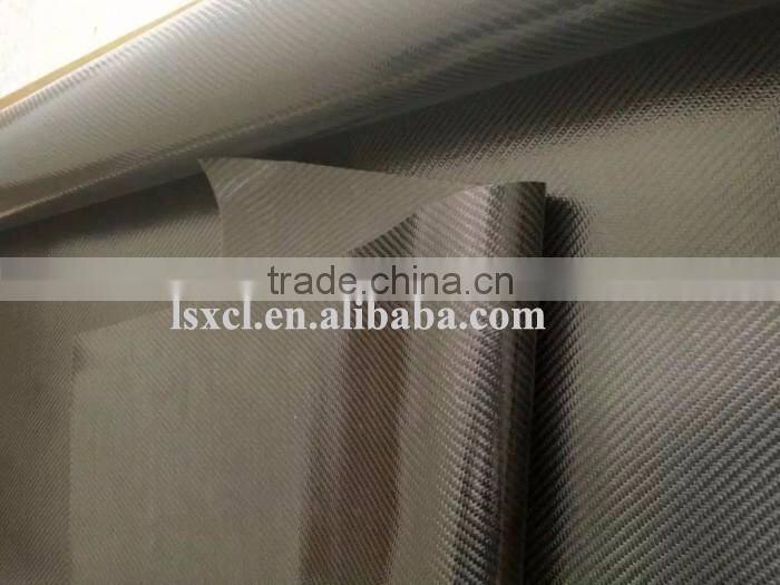 carbon kevlar fabric leather carbon fiber tpu leather made by 3k carbon fiber fabric