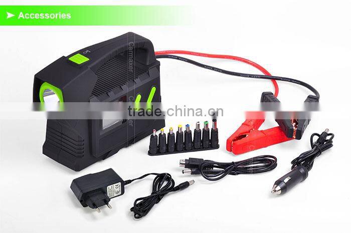 12v / 24v bus and truck multi-function portable jump starter power station with big capacity 23,100 mAh