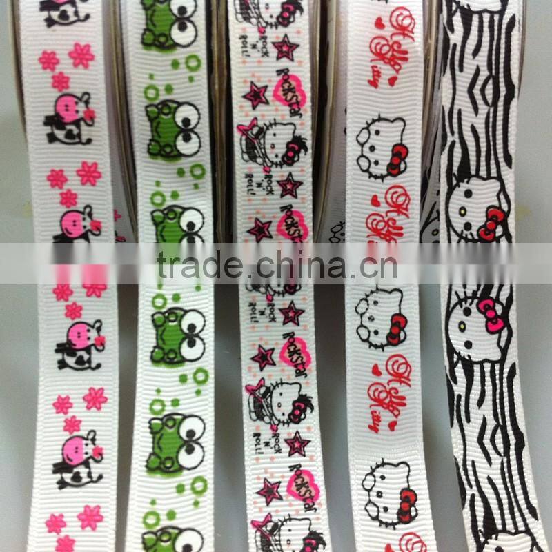 Supply16mm 5/8inch pink/ purple /organge floral printed ribbon printing decorative for handmade hair bows craft card making