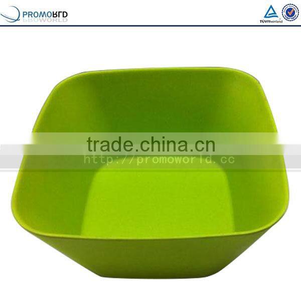 Eco friendly Bamboo Salad Bowl Food Packaging Bamboo Square Bowl