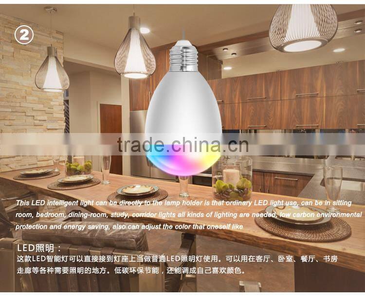 3w rgb led ,twinkler smart led light bulb bluetooth speaker with remote control , 7 led bulb with bluetooth speaker