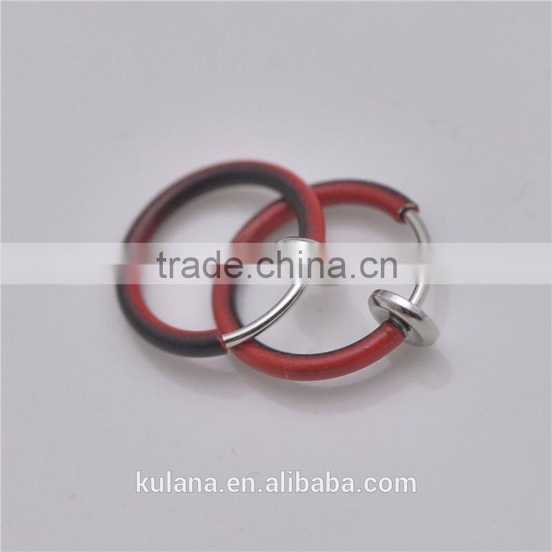 2016 Colorful Clip On Fake Nose Hoop Ring mens clip on earrings