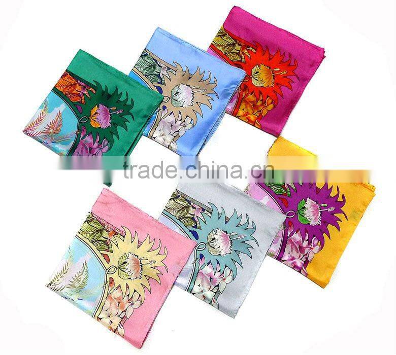 custom printing twill silk scarves