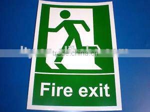 A4 pvc safety exit sign(M-CS084)
