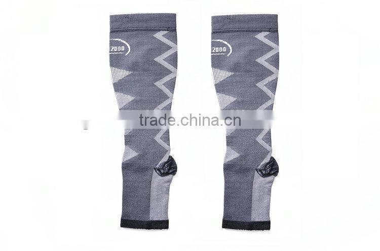Custom Sports Compression Leg Sleeve Knitted Calf Leg Warmers