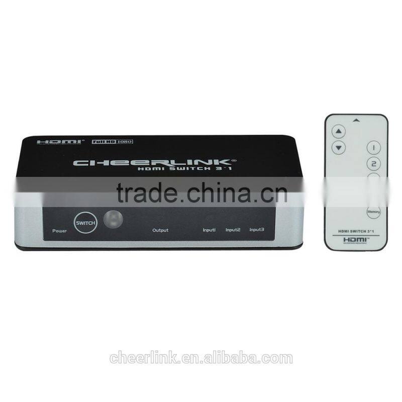 factory stylish 4port hdmi kvm switch with 3in 1 out