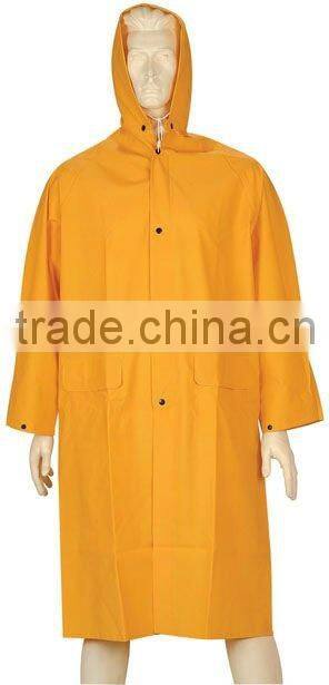 Yellow PVC/Poly Raincoat