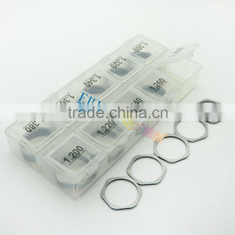 high quality gasket seat and common rail shims for fuel injector,guaranteed denso nozzle adjusting shim with car injector