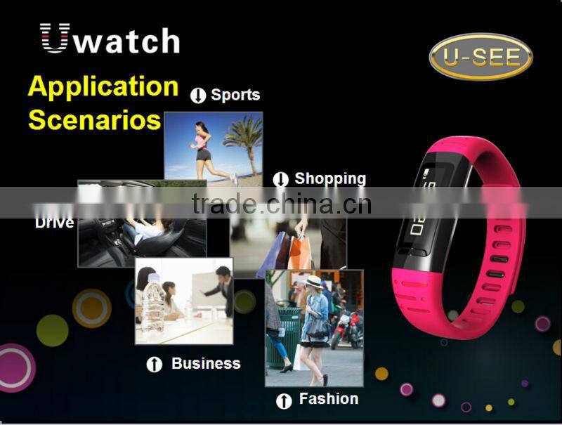 U9 Uwatch 2014 New Smart pedometer watch ,watch with pedometer with step counter