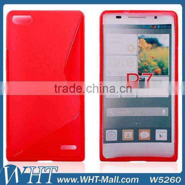 New Matte S Line TPU Soft Back Case for Huawei Ascend P7