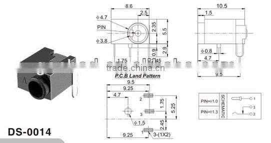 PCB DC Power Jack&SMD DC power Jack