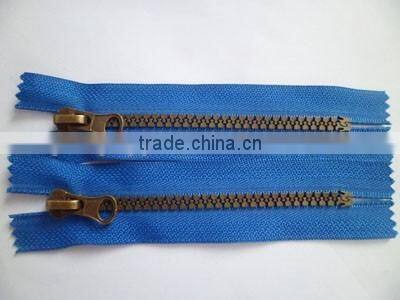 5# plastic resin zipper nickel teeth zipper close end zipper with auto lock slider zipper porcket zipper