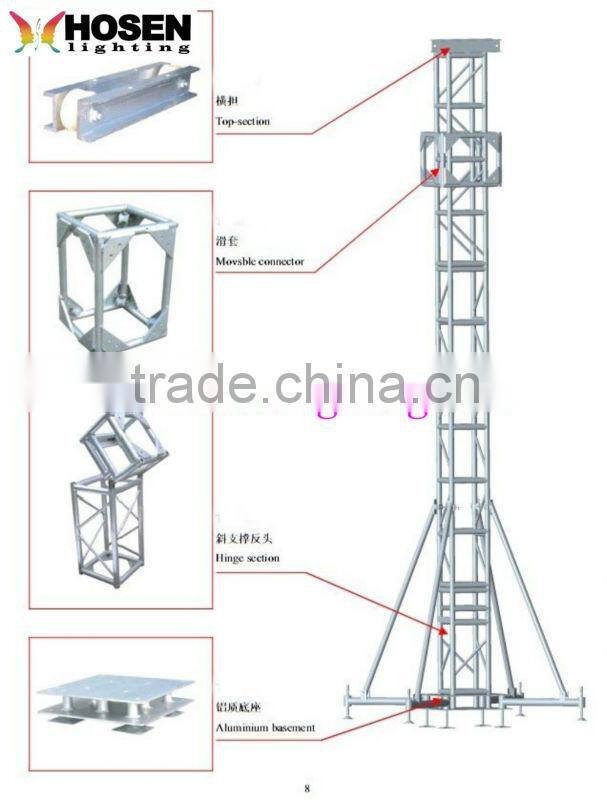 Truss tower system four lifter HS-TTS-4