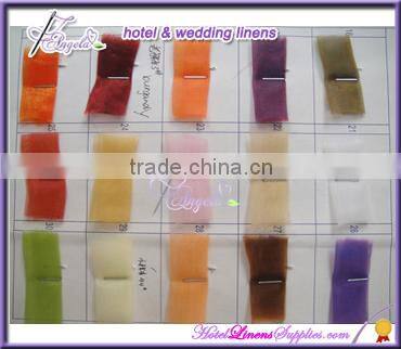 light blue wholesale organza table runners for wedding table decorations