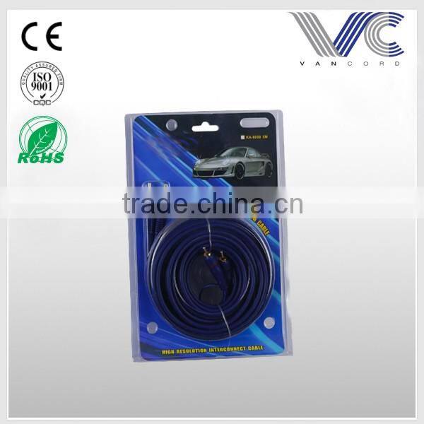 Black 3.5mm male stereo jack to 2R RCA plug audio cable