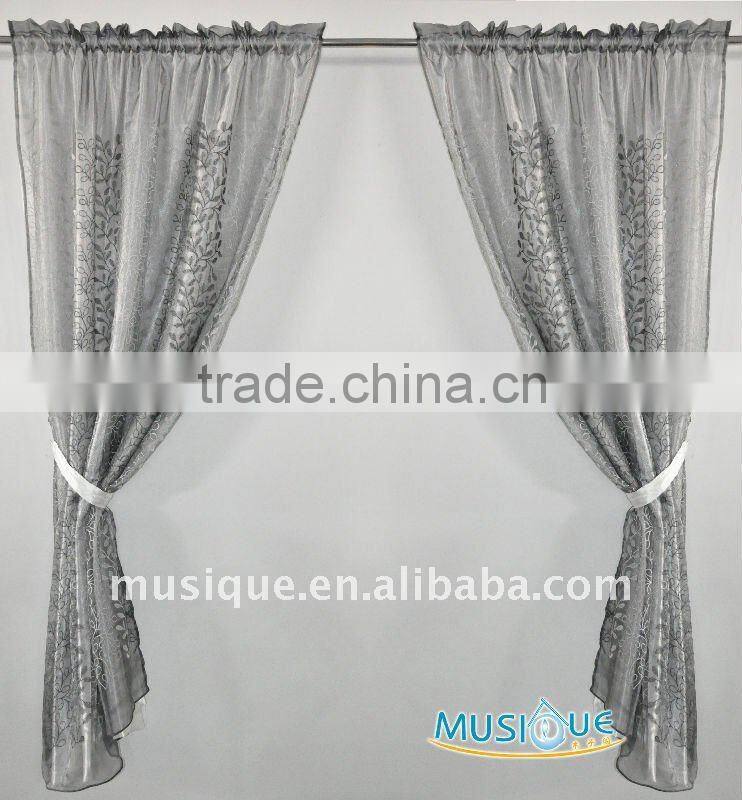 Curtain embrodiery design