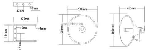 ITC T-720CD 100W IPx6 Water Proof PA Speaker Horn