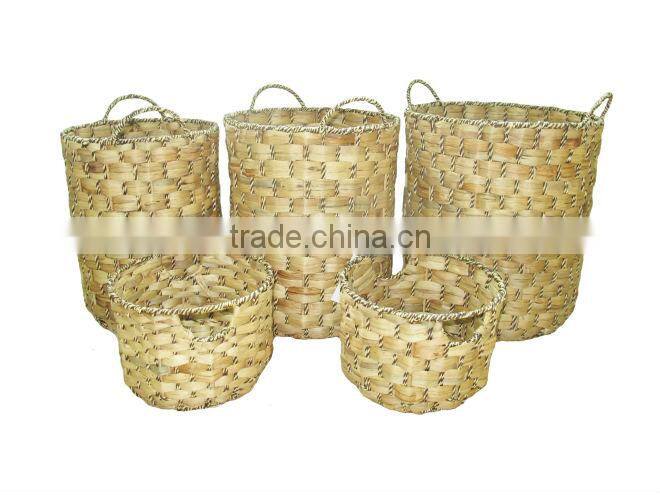 2015 New Product Square Palm Leaf Basket for Home Decoration and Futniture