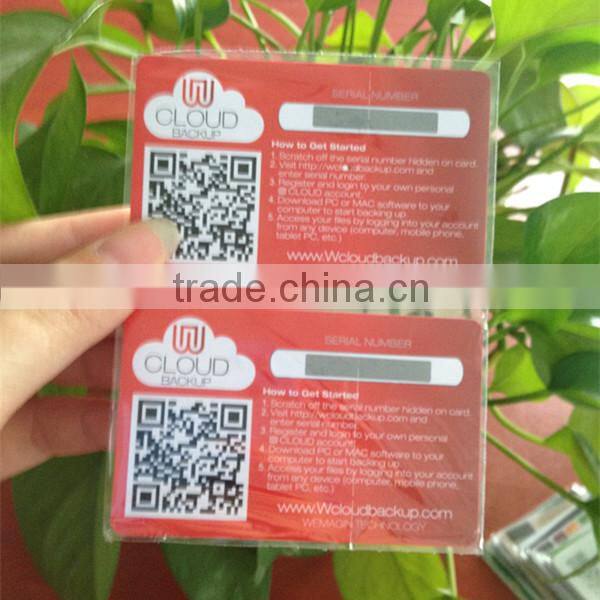 Scratch - Off Paper Calling Cards