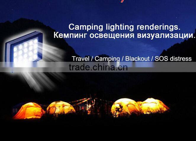 6000mah LED camping light small solar panel with light solar power bank for oppo find 7