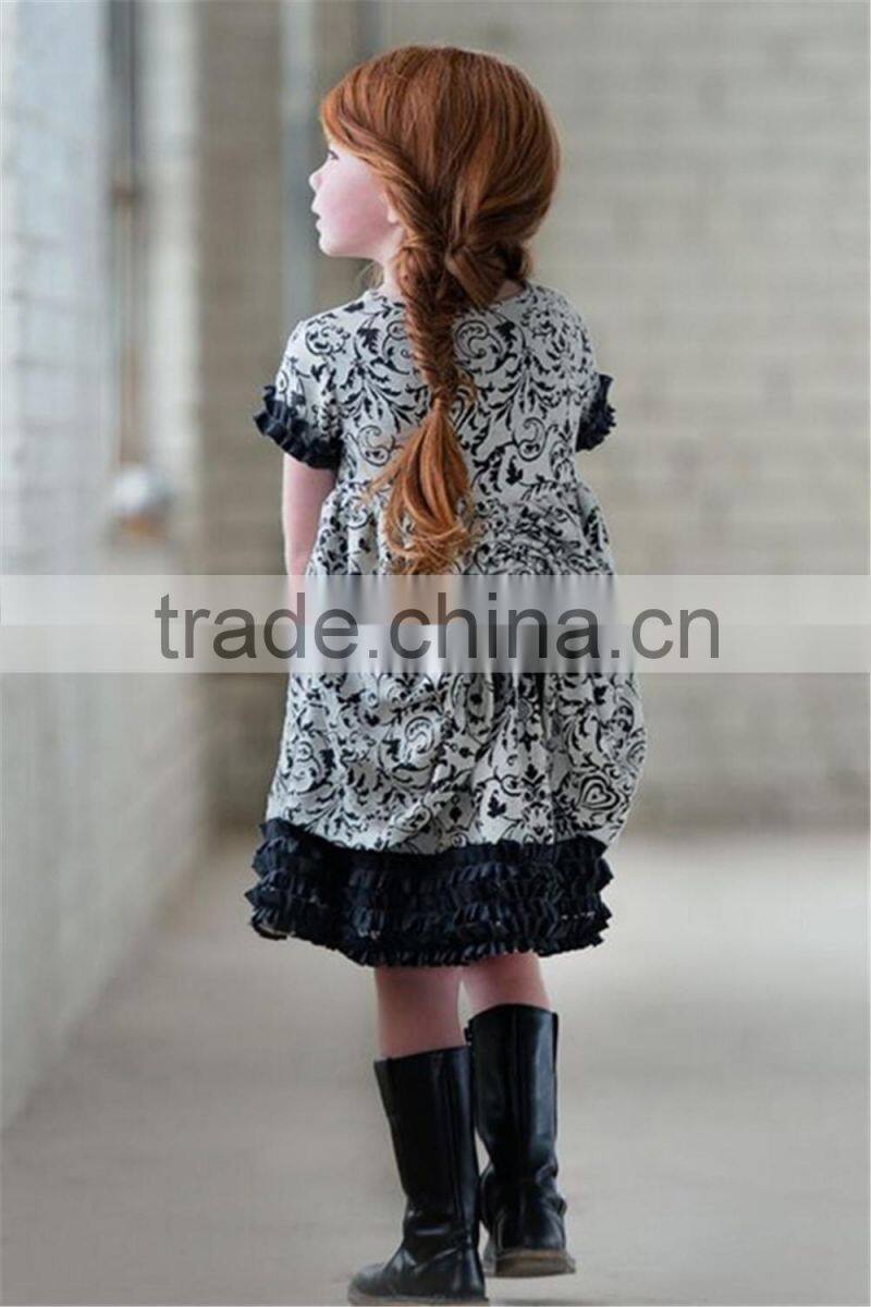 factory direct sale infant girl pumpkin halloween dress