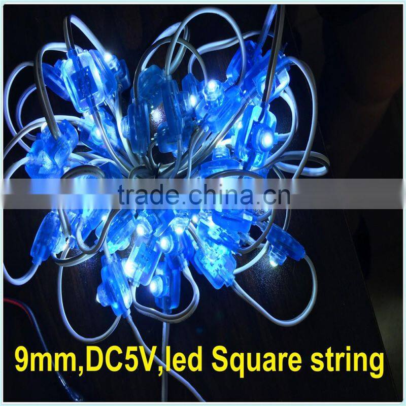 RGB or Single Color Solar fairy light IP67 wedding party LED String 50leds solar micro led string lights