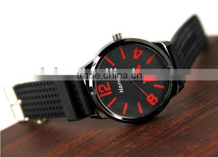Silicone Bracelet Circinal Watch Men Quartz Wrist Watches