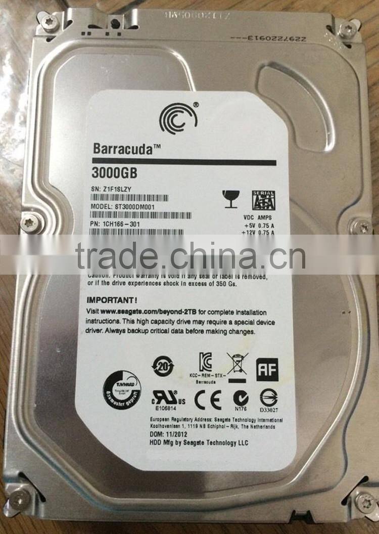 Original 64MB cache 7200rpm 3TB SATAIII 6Gb/S 3.5inch internal hard drive HDD ST3000DM001