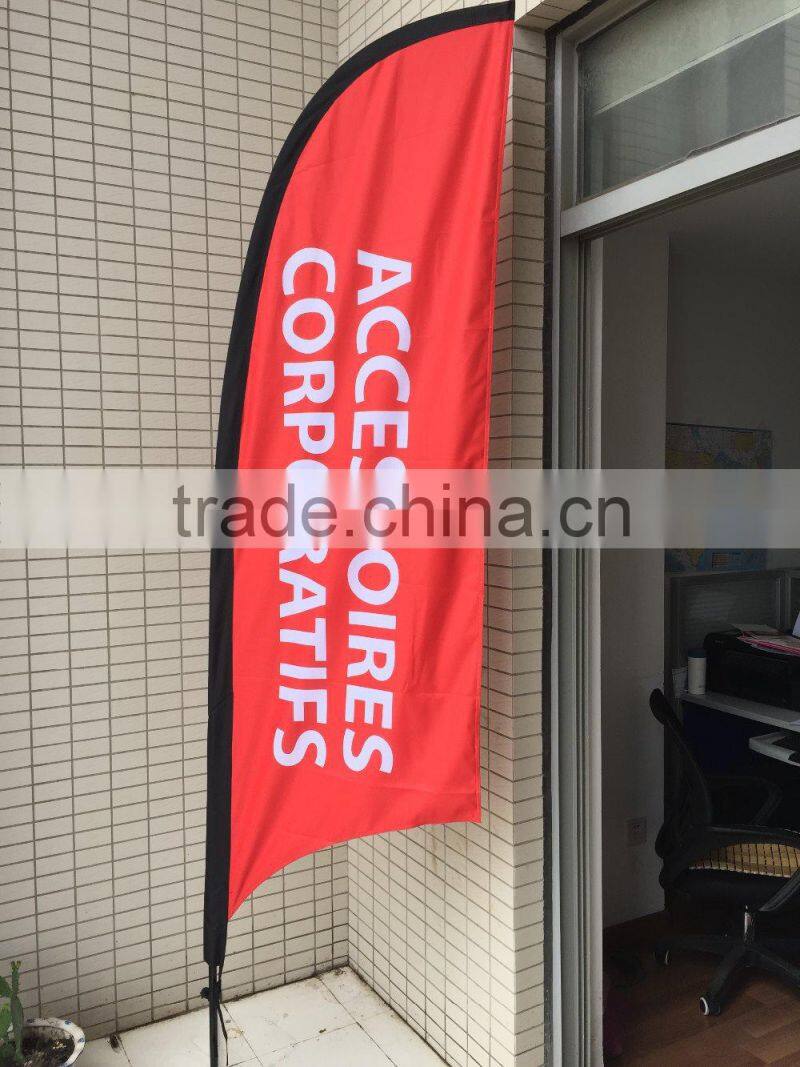 custom advertising Feather banner /feather flag with beach flag pole