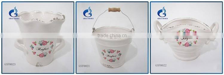 direct supplier unique indoor ceramic glazed garden pots decorative