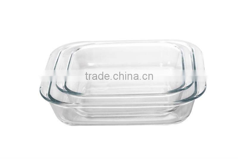 wholesale glass cake pan oven microwave and dishwasher safe hot sale in alibaba