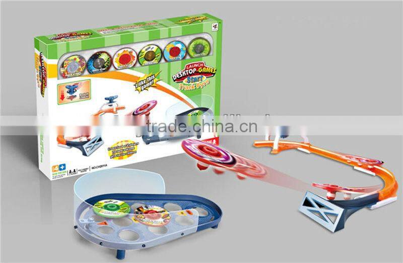 Magnetic control spinning top toy fight game
