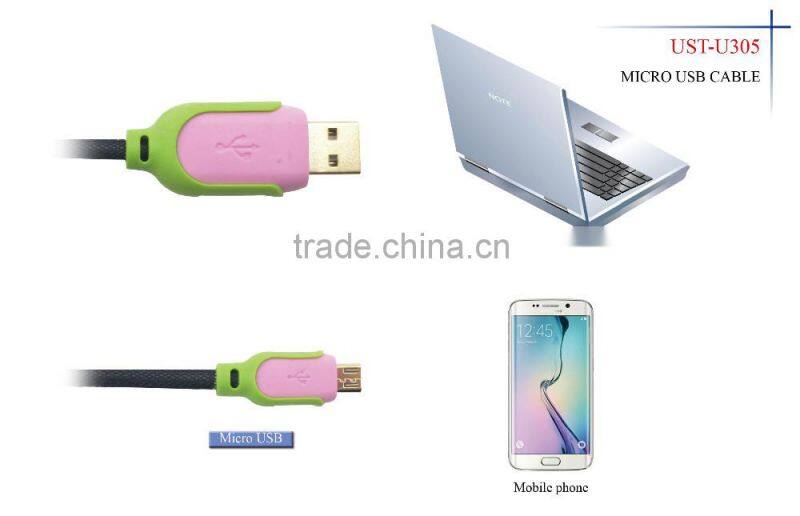 high quality mobile phone cables,steel braid usb 2.0 to micro usb cable charger and sync cable with retail box