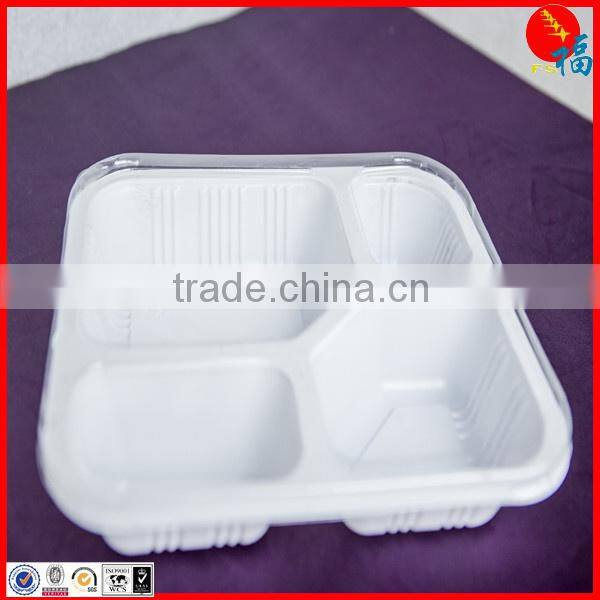 White plastic PP food container