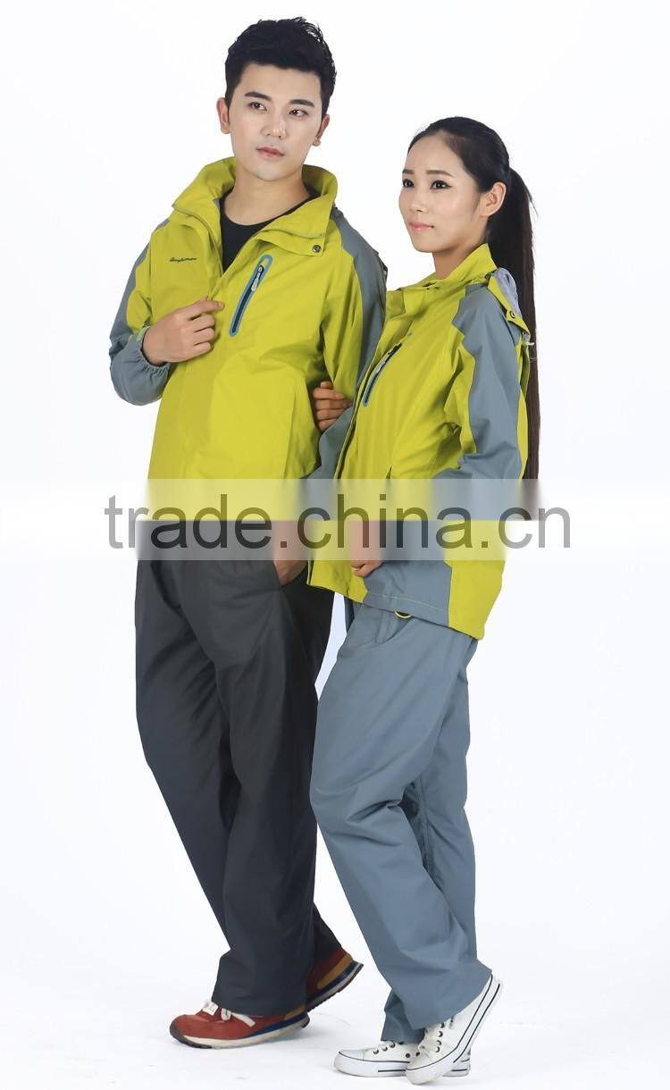 two-piece dress detachable fleece waterpoof windproof scratch resistant fast-dry breathable thicked double layer