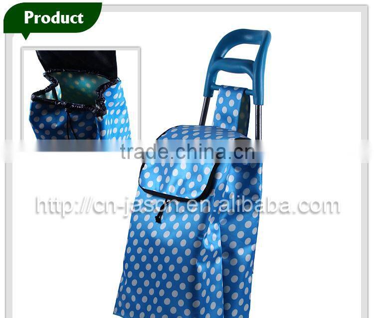 Pooyo A3S 6 wheel 600D shopping trolley bag
