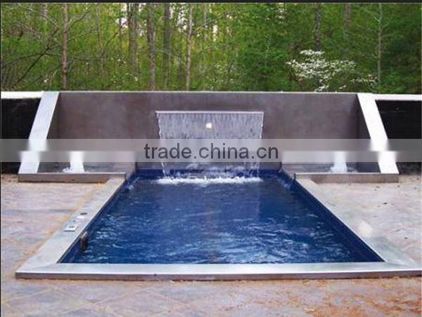 stainless steel water feature spillway for garden pond or pool waterfall landscape