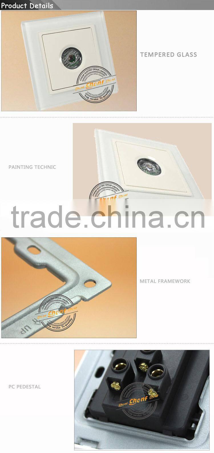 Hot High Quality Wall Mounted Electric Voice and Light Control Switch