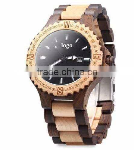 2016 Luxury Novelty Wooden Watches Different Sandal Unisex Japan Movement Gift Wooden case WristWatches Customize Logo