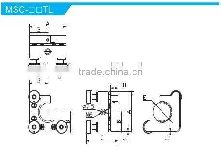MSC-08TL Height of Center Height 25.4mm/High Precision Kinematic C type Mounts with 3 adjusters/Kinematic Mount