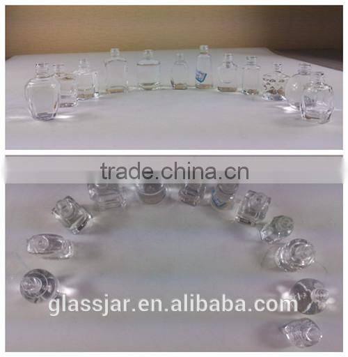 20ML clear nail polish bottle + Cap + Brush
