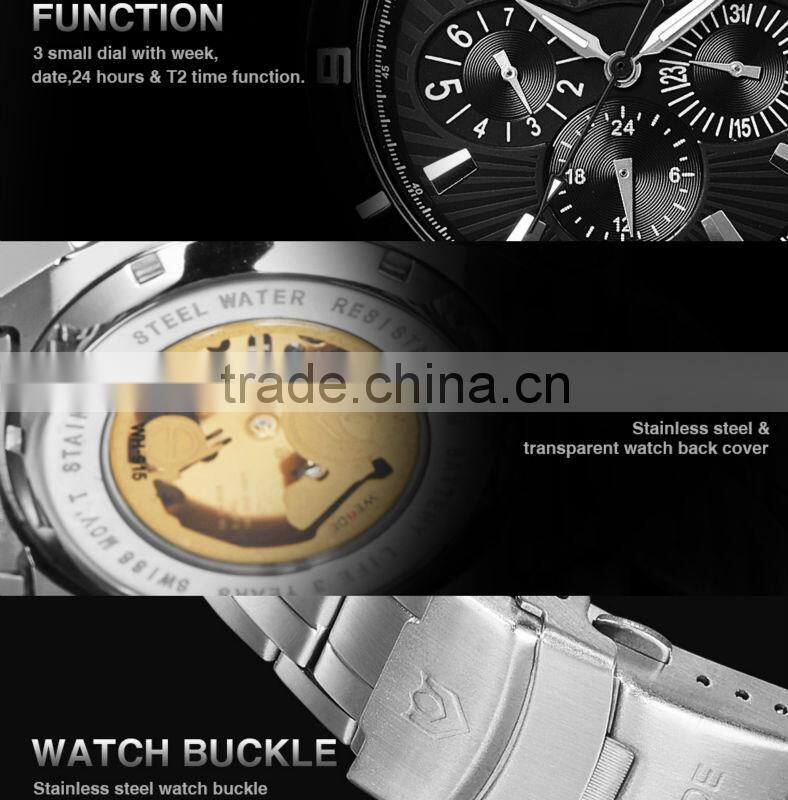 New WEIDE High Quality Sport Watches Original Movement 6 Hands Multi-Functional Quartz Men Watch 24-hour Dispatch WH915