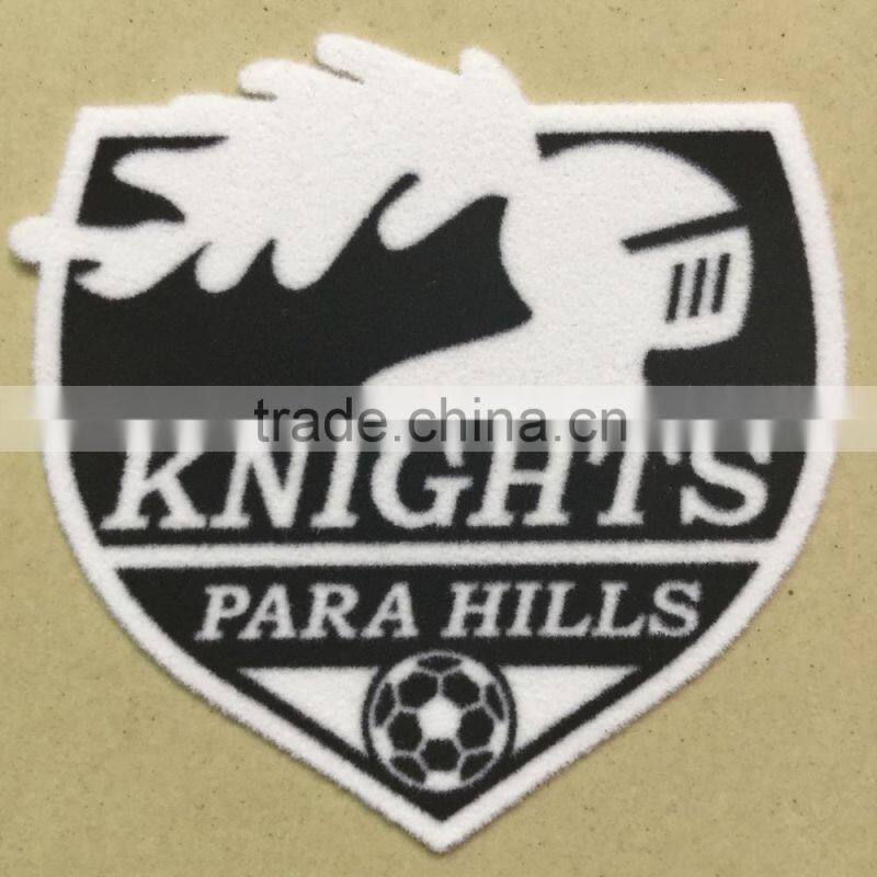 factory direct football team custom iron on patches iron on patch heat transfers for garment badge for jersey 3d custom patch