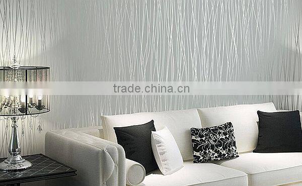 eco-friendly comfortable simple fashion non-woven wallpaper hotel interior designs