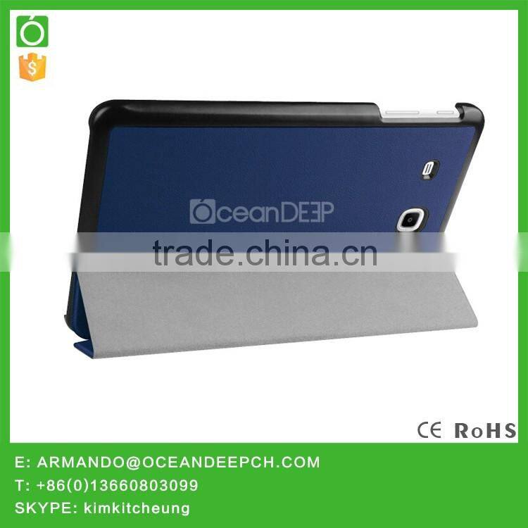 Oceandeep flip book cover for Samsung tab E 9.6 fold case